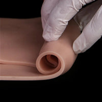 6.37in Wearable Silicone Dildo Pants Real Skin with Hollow Soft Cock Sleeve