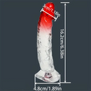 6.38in Gradient Clear Male Dildo For Stimulation Massager Sex Pleasure