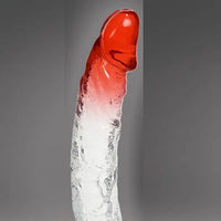 6.38in Gradient Clear Male Dildo For Stimulation Massager Sex Pleasure
