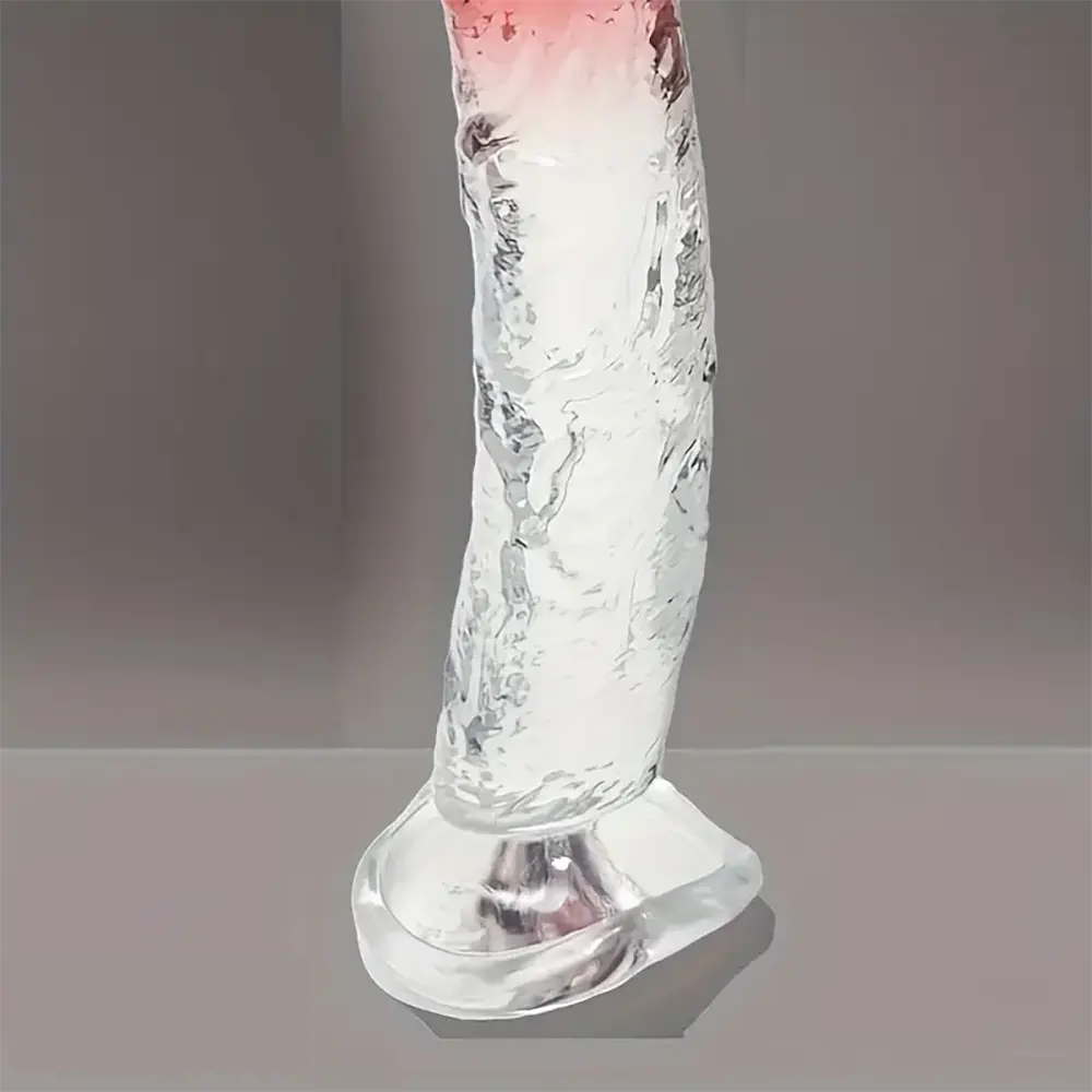 6.38in Gradient Clear Male Dildo For Stimulation Massager Sex Pleasure
