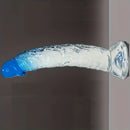 6.38in Gradient Clear Male Dildo For Stimulation Massager Sex Pleasure