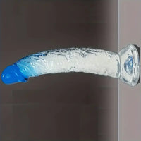 6.38in Gradient Clear Male Dildo For Stimulation Massager Sex Pleasure