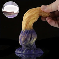 6.38in Liquid Silicone Soft Monster Dildo For Women Sex Pleasure