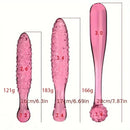 6.3in 6.69in 7.87in Crystal Glass Spiked Dildo Penis Self-Pleasure Toy