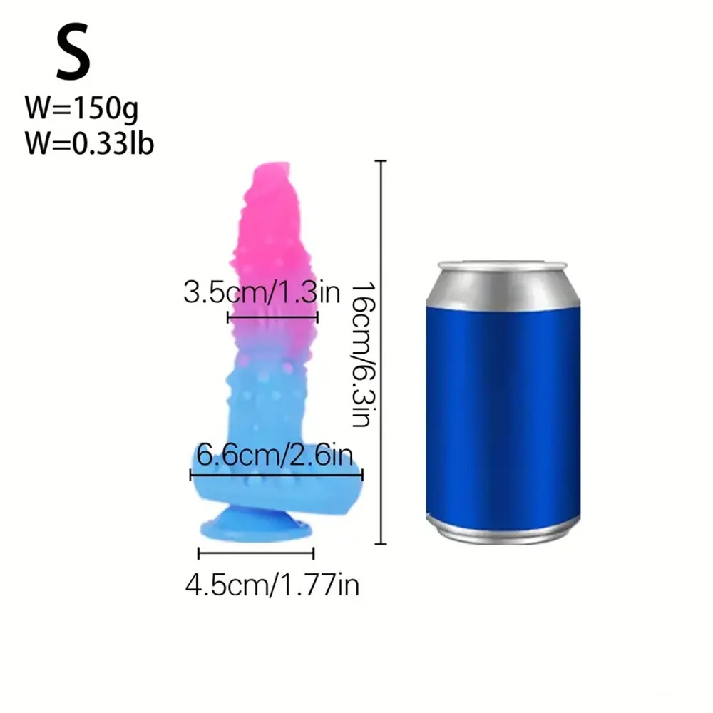 6.3in 7.08in 7.87in 9.05in 10.23in Silicone Fantasy Soft Dildo Sex Toy