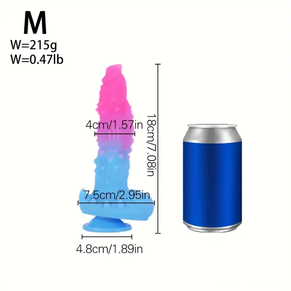 6.3in 7.08in 7.87in 9.05in 10.23in Silicone Fantasy Soft Dildo Sex Toy