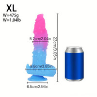6.3in 7.08in 7.87in 9.05in 10.23in Silicone Fantasy Soft Dildo Sex Toy