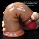 6.3in 7.08in 7.87in SML Real Uncut Dildo With Sliding Skin Sex Toy