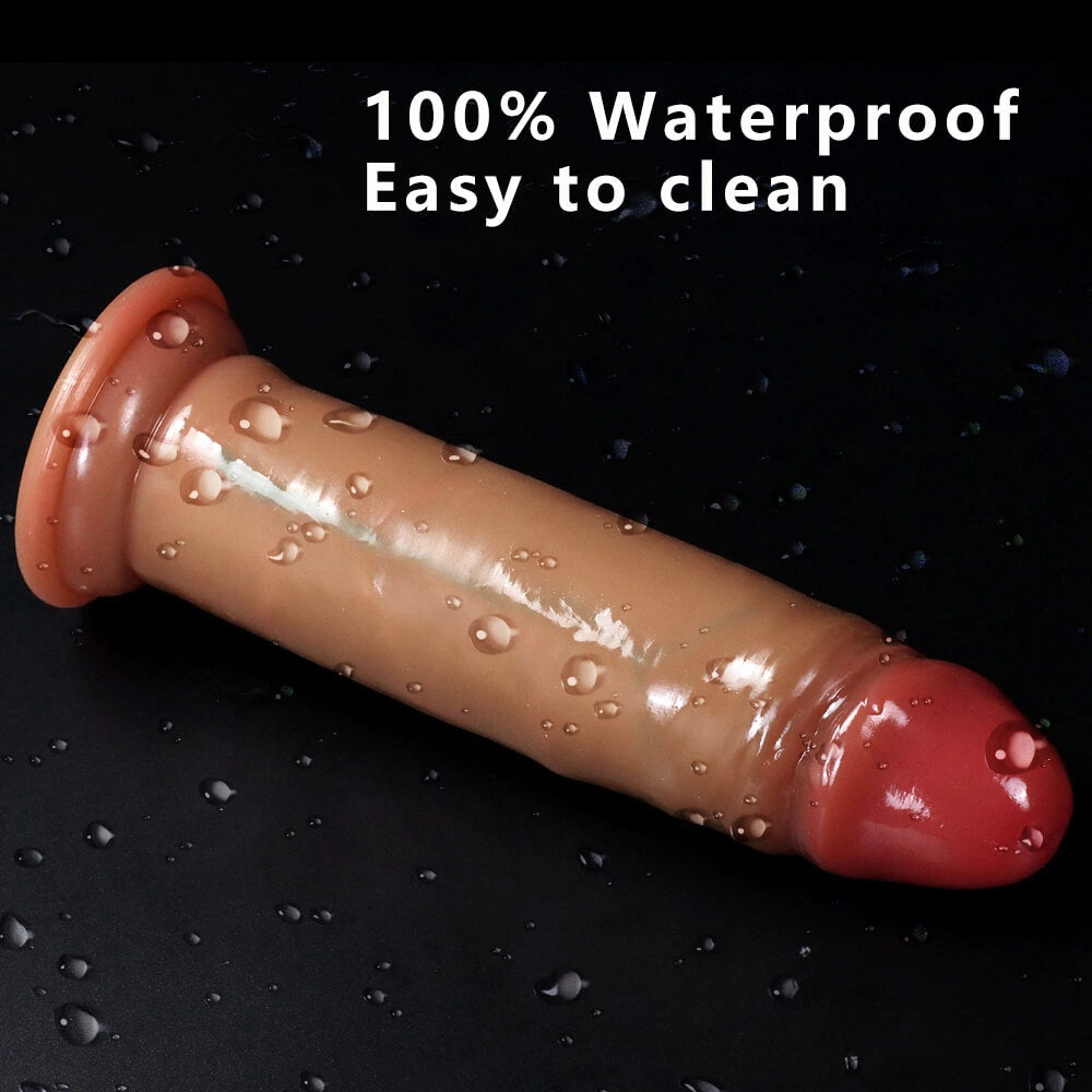 6.3in 7.08in 7.87in SML Real Uncut Dildo With Sliding Skin Sex Toy