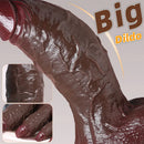 6.3in 7.09in 7.68in 10.24in 13in Big Silicone Ebony Dildo Adult Pleasure Tool