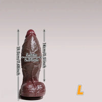 6.3in 7.09in 7.68in 10.24in 13in Big Silicone Ebony Dildo Adult Pleasure Tool