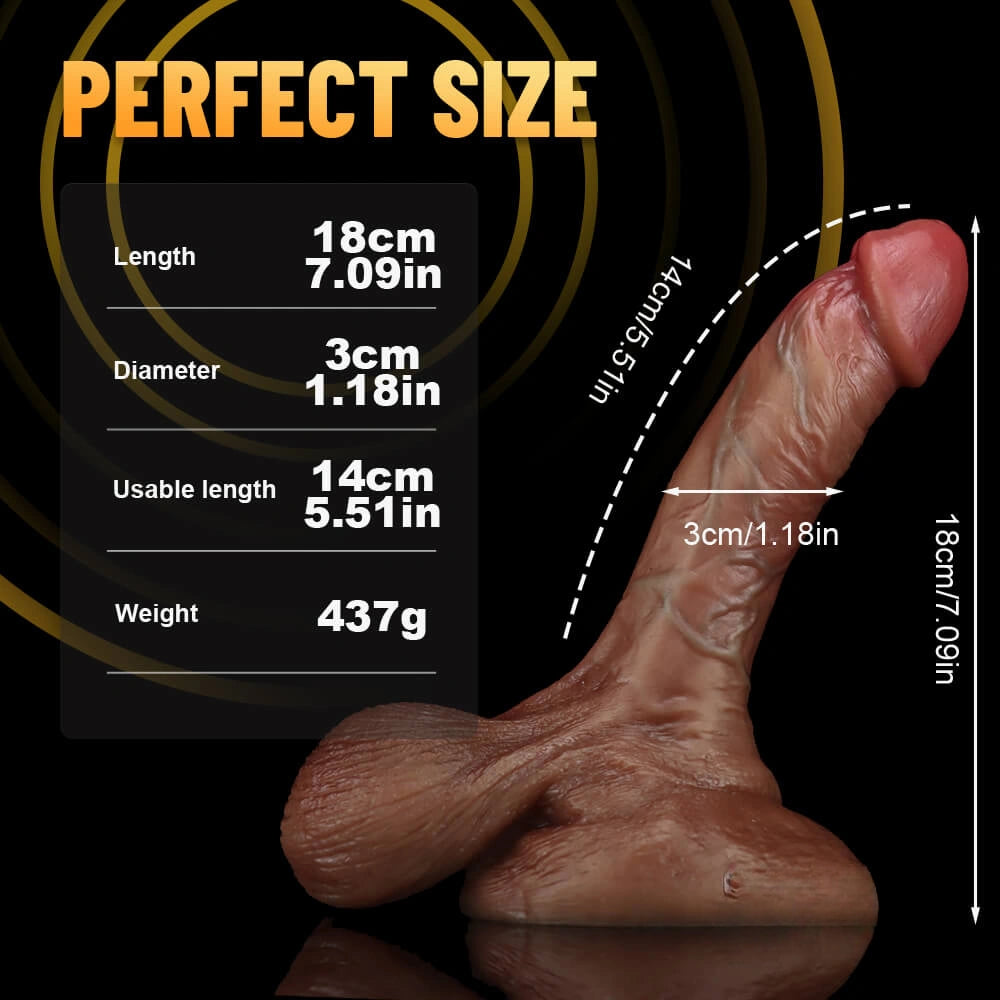 6.3in 7.09in Real Looking Dildo Sex Toy For Women Masturbator