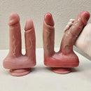 6.3in 7.09in Realistic Double Ended Dildo For Double Penetration Pleasure