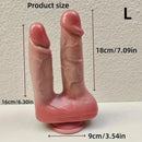 6.3in 7.09in Realistic Double Ended Dildo For Double Penetration Pleasure