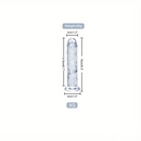 6.3in 7.1in 7.7in 8.5in 9.8in 12in Realistic Clear Dildo With Suction Cup