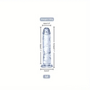 6.3in 7.1in 7.7in 8.5in 9.8in 12in Realistic Clear Dildo With Suction Cup