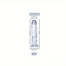 6.3in 7.1in 7.7in 8.5in 9.8in 12in Realistic Clear Dildo With Suction Cup