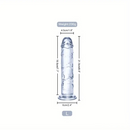6.3in 7.1in 7.7in 8.5in 9.8in 12in Realistic Clear Dildo With Suction Cup