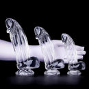6.3in 7.28in 8.66in Realistic Clear Women Dildo With Suction Cup