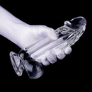 6.3in 7.28in 8.66in Realistic Clear Women Dildo With Suction Cup
