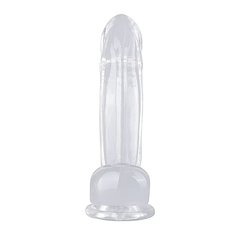 6.3in 7.28in 8.66in Realistic Clear Women Dildo With Suction Cup