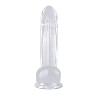 6.3in 7.28in 8.66in Realistic Clear Women Dildo With Suction Cup