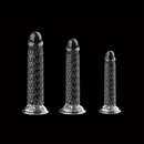 6.3in 7.48in 8.27in Real Lifelike Dragon Clear Soft Anal Dildo For Couples