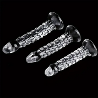 6.3in 7.48in 8.27in Real Lifelike Dragon Clear Soft Anal Dildo For Couples