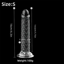 6.3in 7.48in 8.27in Real Lifelike Dragon Clear Soft Anal Dildo For Couples