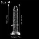 6.3in 7.48in 8.27in Real Lifelike Dragon Clear Soft Anal Dildo For Couples