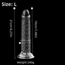 6.3in 7.48in 8.27in Real Lifelike Dragon Clear Soft Anal Dildo For Couples