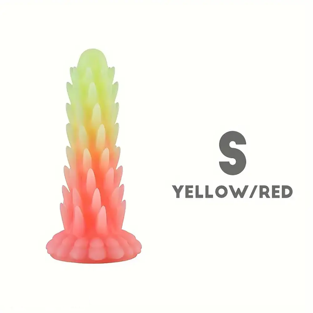 6.3in 7.48in 9.06in Colorful Luminous Hedgehog spiked Dildo For SM