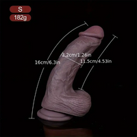 6.3in 7.48in 9.45in Silicone Realistic Huge Penis Skin Sensation Dildo