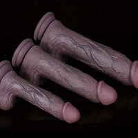 6.3in 7.48in 9.45in Silicone Realistic Huge Penis Skin Sensation Dildo