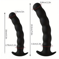 6.3in 7.6in Skin Feeling Realistic Soft Silicone Female Anal Plug Dildo