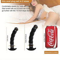 6.3in 7.6in Skin Feeling Realistic Soft Silicone Female Anal Plug Dildo