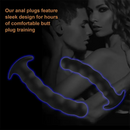 6.3in 7.6in Skin Feeling Realistic Soft Silicone Female Anal Plug Dildo