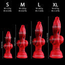 6.3in 7.99in 9.05in 10.23in Silicone Soft Knot Fantasy Cock Dildo