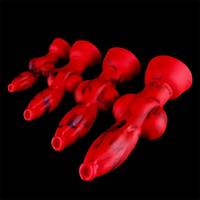 6.3in 7.99in 9.05in 10.23in Silicone Soft Knot Fantasy Cock Dildo