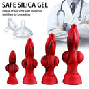 6.3in 7.99in 9.05in 10.23in Silicone Soft Knot Fantasy Cock Dildo