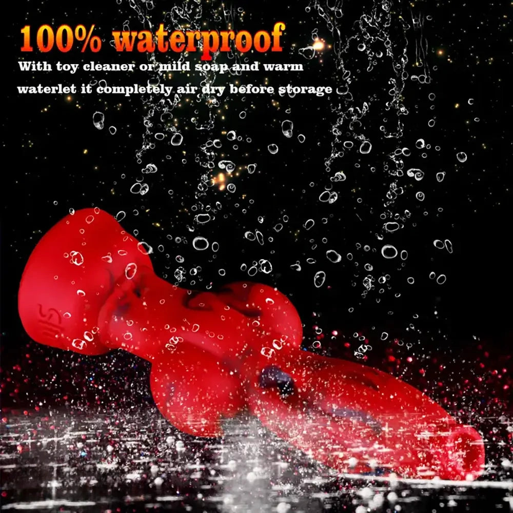 6.3in 7.99in 9.05in 10.23in Silicone Soft Knot Fantasy Cock Dildo