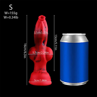 6.3in 7.99in 9.05in 10.23in Silicone Soft Knot Fantasy Cock Dildo