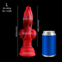 6.3in 7.99in 9.05in 10.23in Silicone Soft Knot Fantasy Cock Dildo