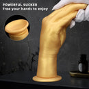 6.3in 8.66in 11.02in Gold Hands Silicone Soft Big Dildo For Fisting Sex
