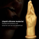 6.3in 8.66in 11.02in Gold Hands Silicone Soft Big Dildo For Fisting Sex