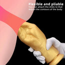 6.3in 8.66in 11.02in Gold Hands Silicone Soft Big Dildo For Fisting Sex