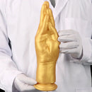 6.3in 8.66in 11.02in Gold Hands Silicone Soft Big Dildo For Fisting Sex
