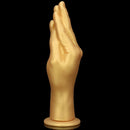 6.3in 8.66in 11.02in Gold Hands Silicone Soft Big Dildo For Fisting Sex
