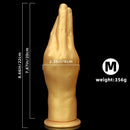 6.3in 8.66in 11.02in Gold Hands Silicone Soft Big Dildo For Fisting Sex