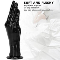 6.3in 8.66in 11.02in Women Using Big Black Thick Hands Fist Dildo